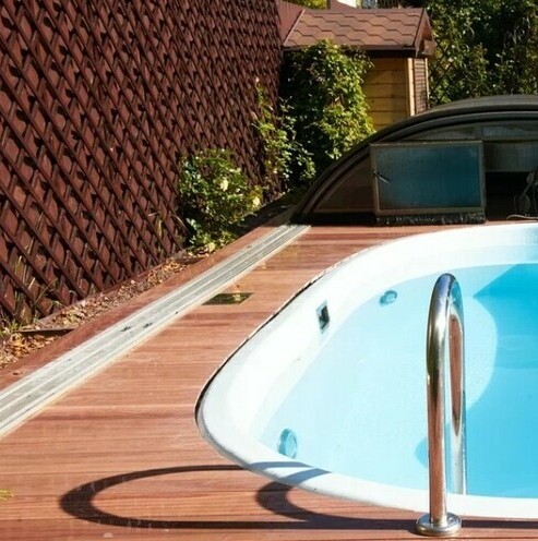 Террасная доска PIONEER полнотелая Цвет:Эвкалипт пятнистый (spotted gum STW265-1).